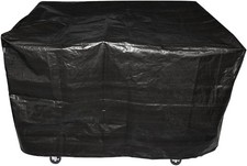 Ram® Black Large BBQ Cover Large Wagon Trolley Oil Barrel BBQ Barbecue Garden 