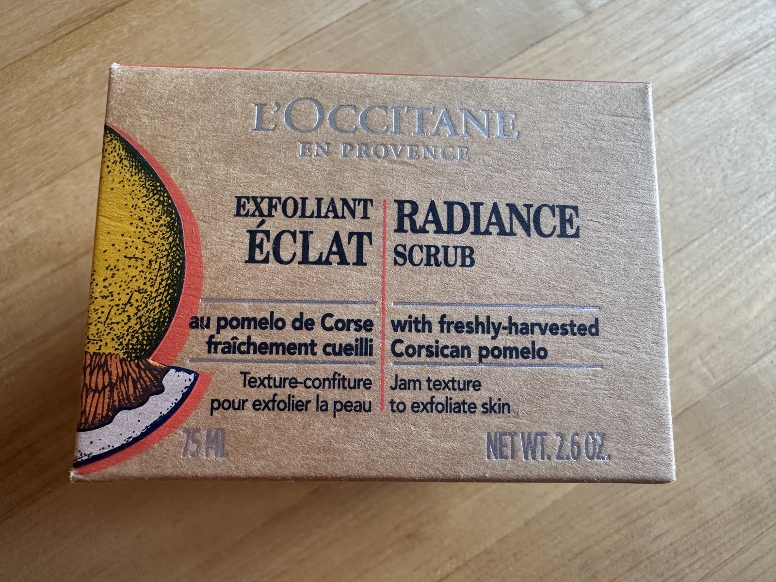 L'Occitane En Provence Radiance Face Scrub 75 ml Exfoliating Mask NIB Sealed