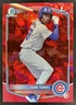 2025 Bowman Chrome Sapphire Juan Tomas Red Refractor 1st Prospect #/5 Cubs