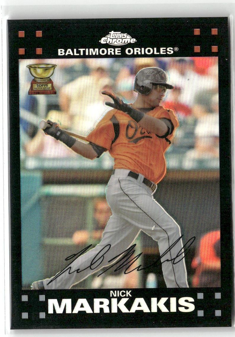 2007 Topps Chrome Nick Markakis #57 All Star Rookie Cup Refractor