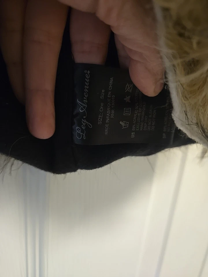 Leg Avenue Faux Fur Monster Hood Hat Cosplay Costume Furry Horns Eyes Adult Y2k - Image 3 of 4