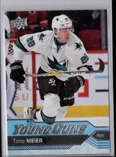 2016-17 Upper Deck Series 2 Timo Meier Young Guns Rookie Card #479. rookie card picture