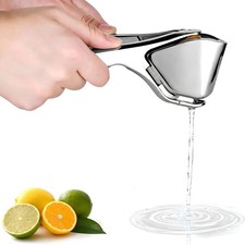 Lemon Squeezer Stainless Steel, Heavy - duty Lime Squeezer, Manual Silver