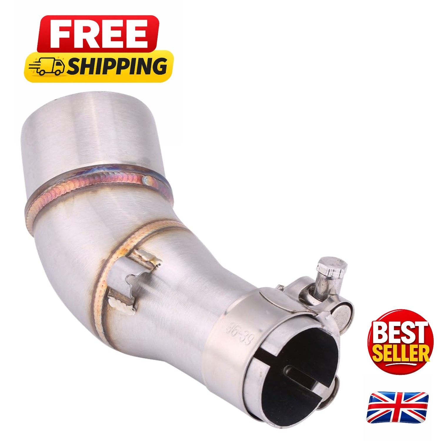 Durable Exhaust Middle Link Pipe for Yamaha R25 R3 | Aggressive Sound Upgrade