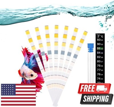 DaToo 8 in 1 Aquarium Test Kit Fish Tank Test Strips Accurate Water Quality