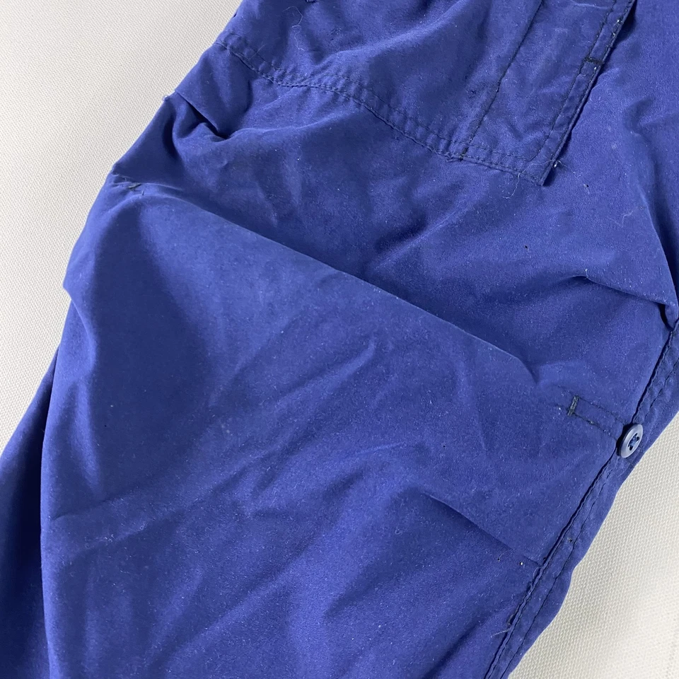 Винтажный разрыв парашют брюки мужские XS синий мешковатые фигурист парашютист банджи Y2K - Изображение 3 из 4