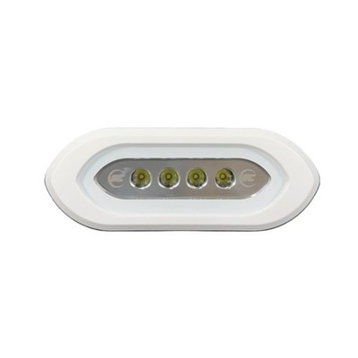 Shadow-Caster Flush Mount Spreader Light White - White Housing  SCM-SLF4X-GW-WH