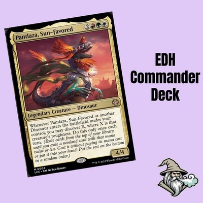 Pantlaza, Sun-Favored - MTG Commander Deck - Dinosaur Tribal EDH - Discover