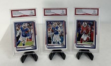 2025 Panini Donruss Josh Allen James Cook & Keon Coleman Bills 3 Card Team Set