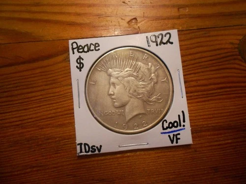 1922 Peace Dollar VF COOL!!!! 90% Silver!!!!! LOOOOOOOK!!!!!