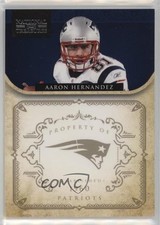 2011 Playoff National Treasures 35/99 Aaron Hernandez #87 5w7