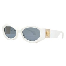 Versace Grey Irregular Ladies Sunglasses VE4466U 546280 54 VE4466U 546280 54