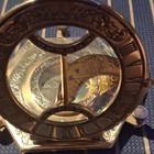 Brass Nautical Sundial Decorative Instrument with Compass Dial Roman Numerals — photo 2