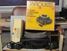 Vintage Kodak 760H Carousel Projector W/Remote, Box. TESTED Won't Always Advance