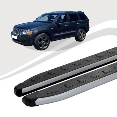 Trittbretter passend für Jeep Grand Cherokee ab Baujahr 10/2004-10/2011 DOLU Sil