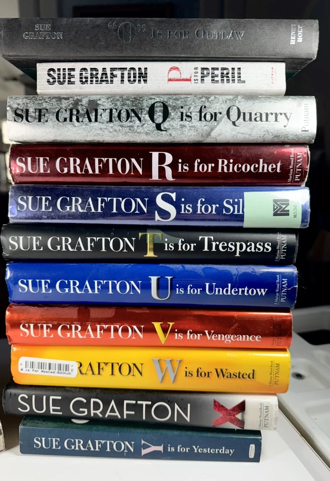 Complete Kinsey Millhone Series A-Y + Kinsey and Me Sue Grafton HC and PB VG! Foto 3 de 4