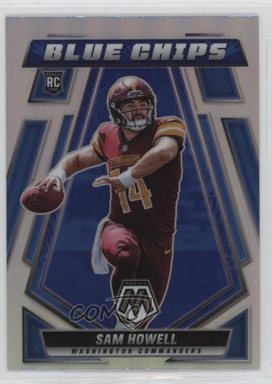2022 Panini Mosaic Blue Chips Silver Prizm Sam Howell #BC-5 Rookie RC 09wc