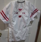 Team Issued 2018 Wisconsin Badgers NCAA Football Jersey Blank sz 46 Under Armour
