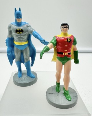 Vintage Batman and Robin 3.75  PVC Figures ~ 1988 DC Comics Presents