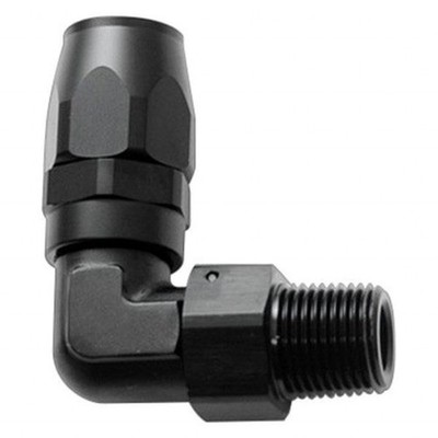 Vibrant Hose End Fitting Male NPT 90 Degree 6AN 1/4 NPT
