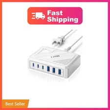 120W USB C Charging Station  Charging Station for Multiple Devices  USB Outlet ...