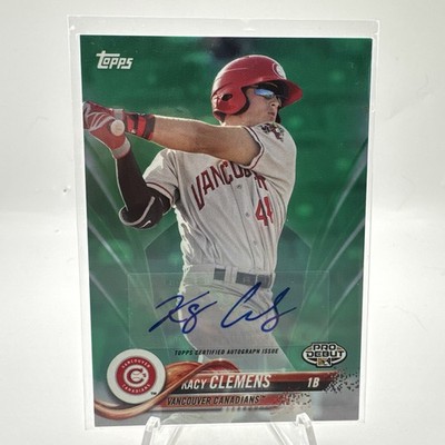 Kacy Clemens Auto /99 2018 Topps Pro Debut Green #189  