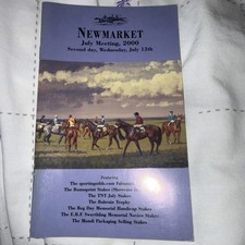 Newmarket July Meeting Horse Race Card Second Day 12 July 2000