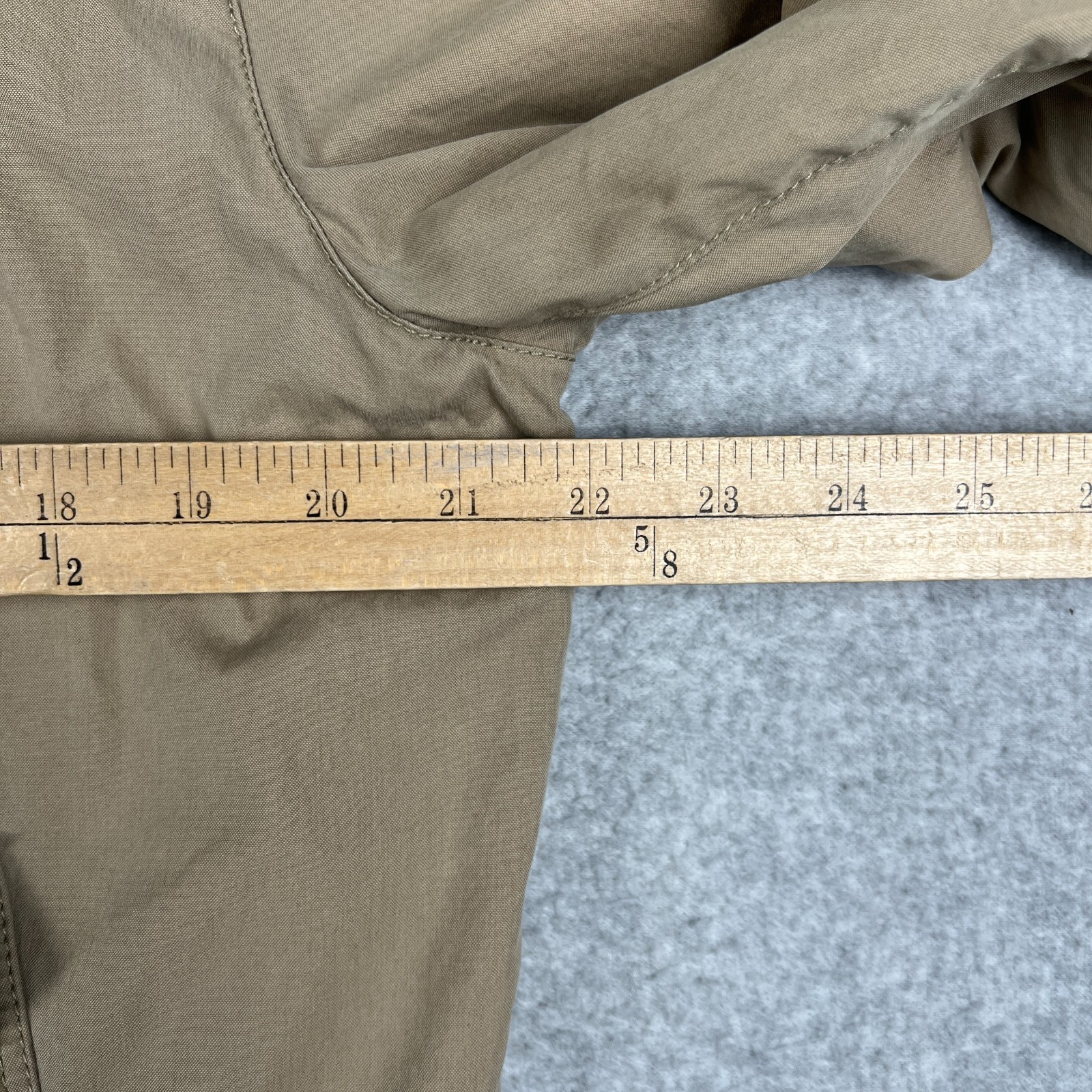 J Crew Harrington Jacket Flannel Plaid Lined Zip Bomber Medium Mens Beige