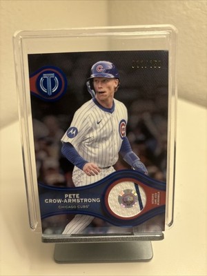2025 Topps Tribute Pete Crow-Armstrong Stamp Of Approval Relic SOA-PCA /150 Cubs
