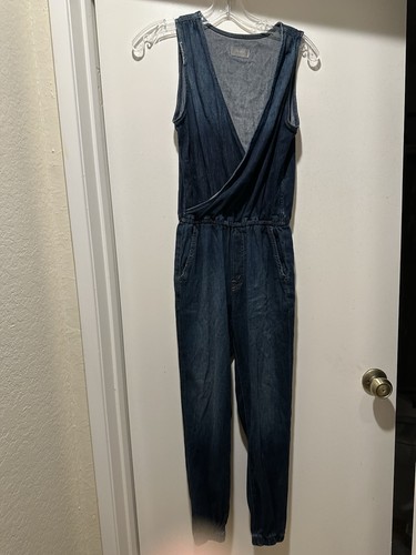Mother Coast To Coast Jumpsuit Blue Denim Size XS