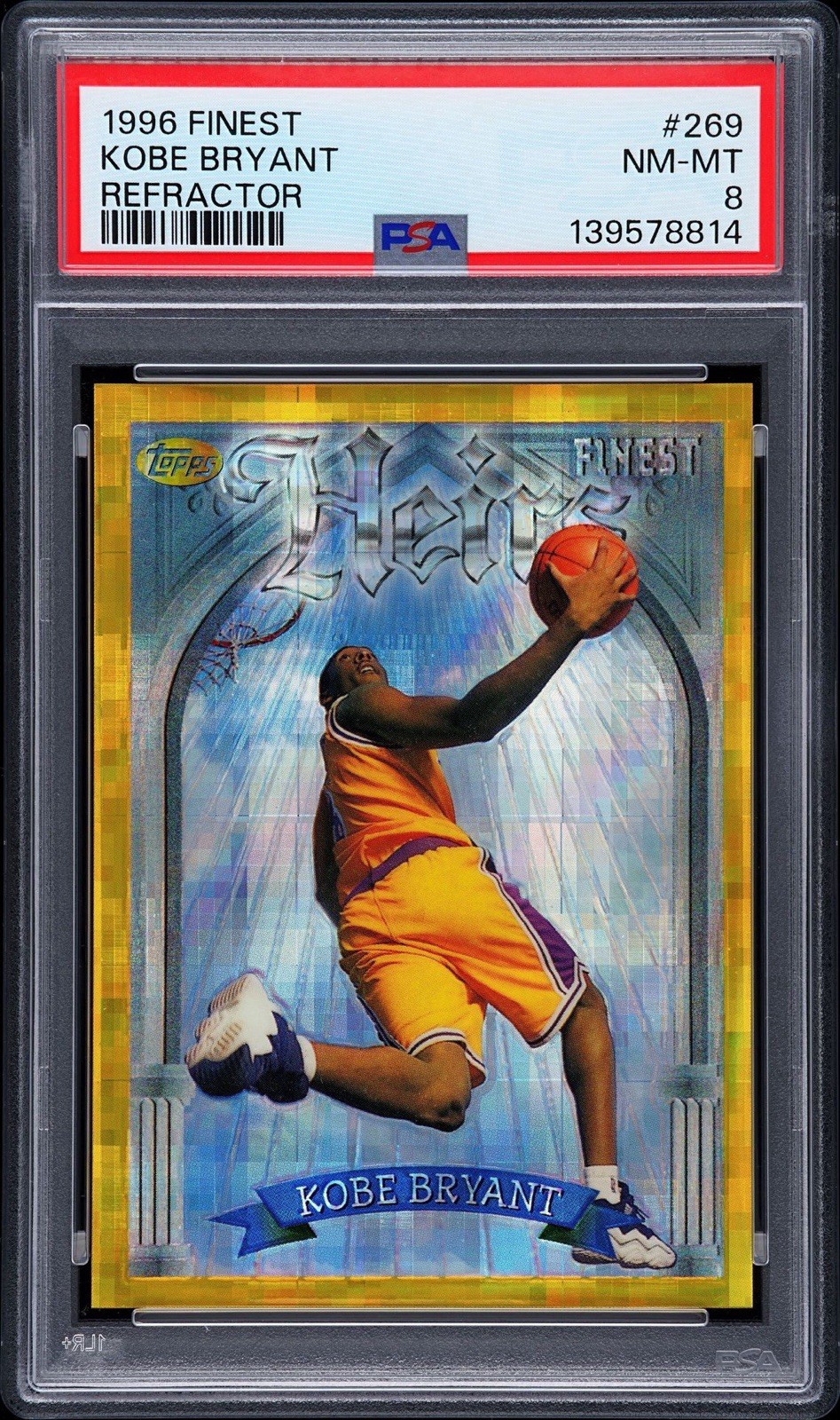 1996 Finest GOLD REFRACTOR RC PSA 8 *COLLECTION SALE* Kobe Bryant