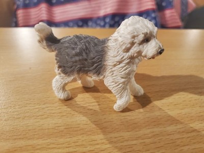 Schleich 2023 Old English Sheepdog Figure Farm World Pet Figure Toy Puppy