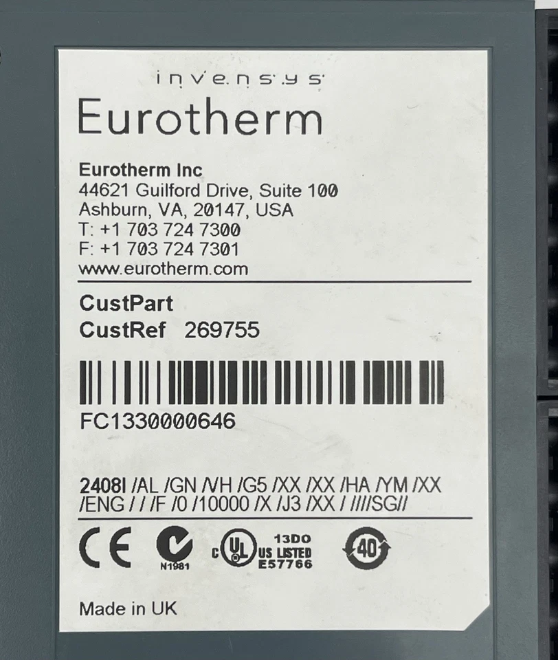 Invensys Eurotherm 2408i Panel Mounted Indicator - Image 4 of 4