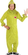 Dr Seuss How the Grinch Stole Christmas Costume, Kids Small/Medium-Halloween