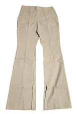 New York Company NY C Womens M Beige Seamed Flare Leg Pull On Pants