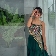 LEHENGA CHOLI INDIAN BOLLYWOOD WEDDING PARTY PAKISTANI WEAR READYMADE