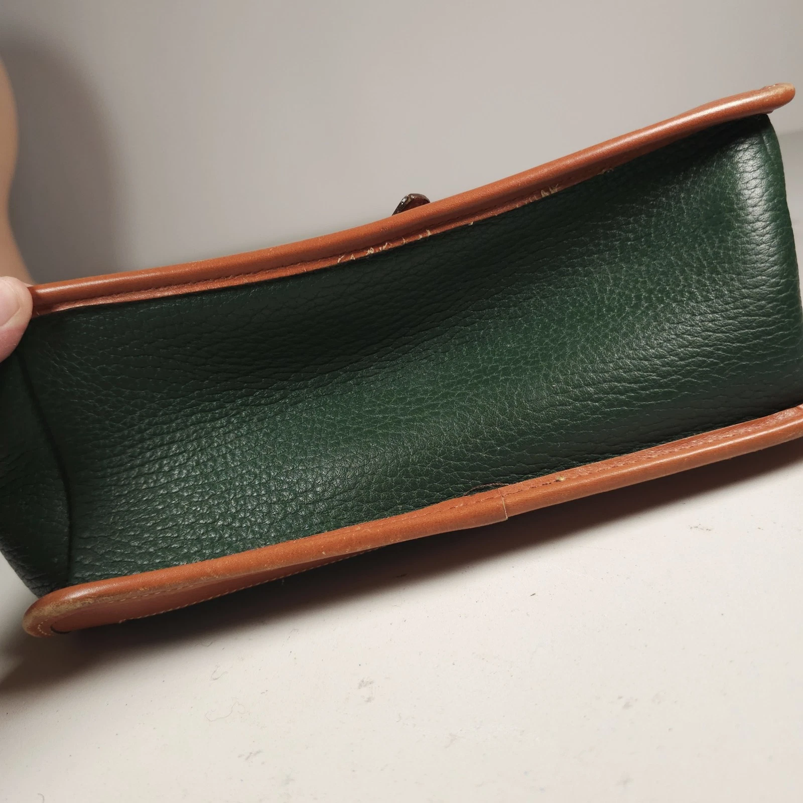 DOONEY & BOURKE borsa a tracolla verde per tutte le stagioni in pelle con ciottoli USA