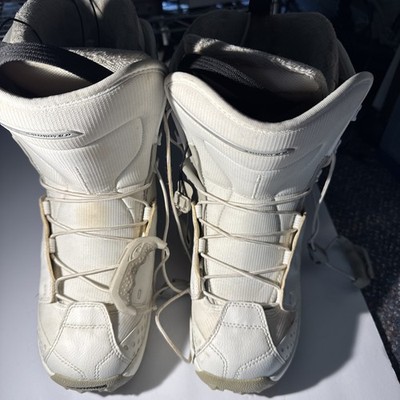 SALOMON Ivy Women's CustomFit Sport Snowboarding White Winter Boots ~ Size 8