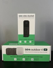 Bundle-Blink 2-pc Camera System with 400' Range and Sync Module XR Doorbell NEW