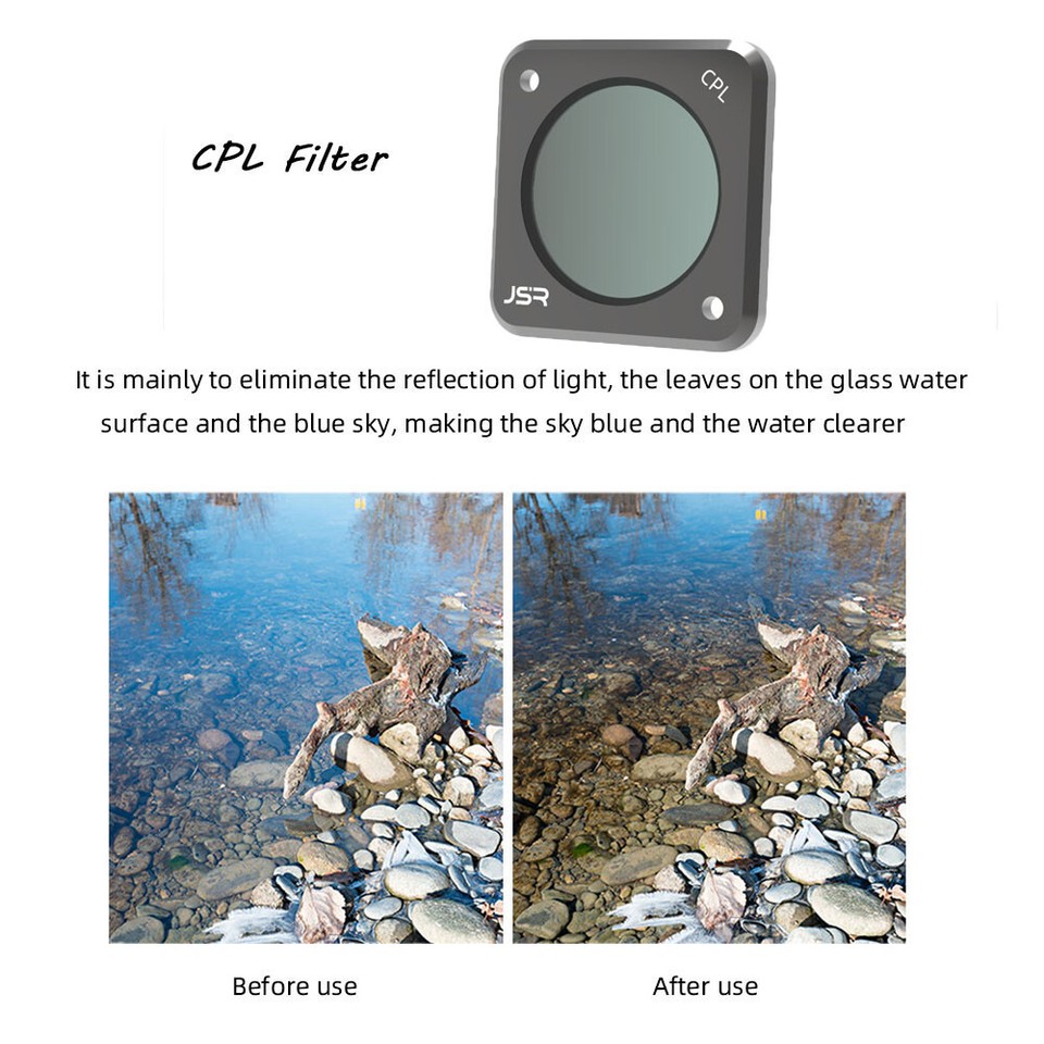 Camera CPL/UV/ND/Night/10X/STAR Filters Lens For DJI Action 2 4K Sports