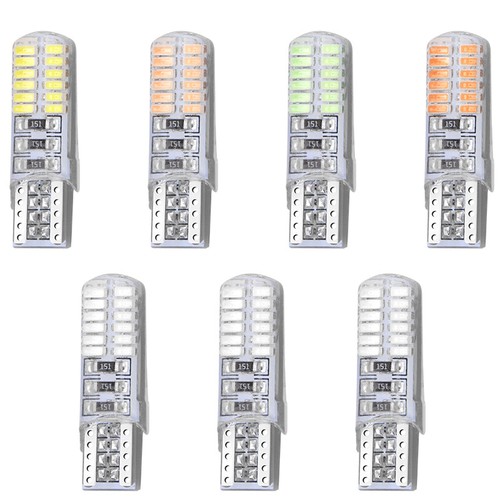 10X Blue T10 Silica 3014 24SMD Car Strobe Flash Light Led Bulb Lamp Turn Signal - Picture 11 of 12