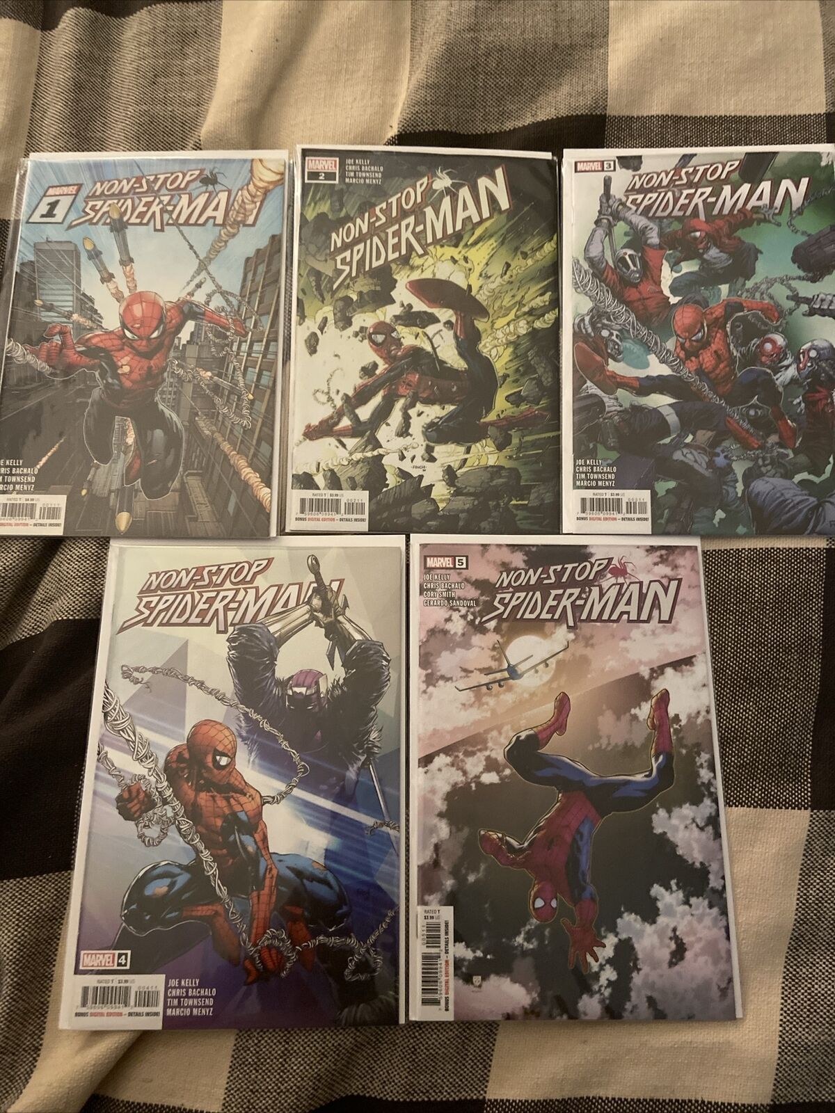 Non-Stop Spider-Man #1-5 Complete Set (2021) Marvel Comics 