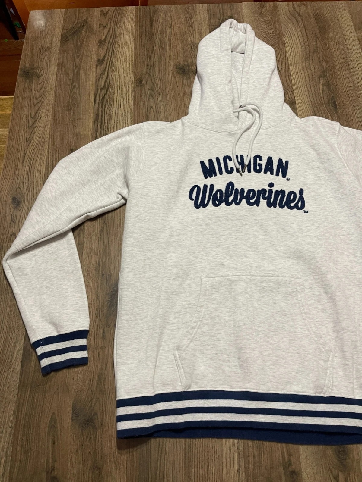 VETEMENTS Felpa con cappuccio Royce Apparel donna taglia XL Michigan Wolverines pullover coulisse