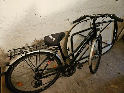 Damenfahrrad, 28 Zoll, schwarz, gebraucht - Bild 1 von 4