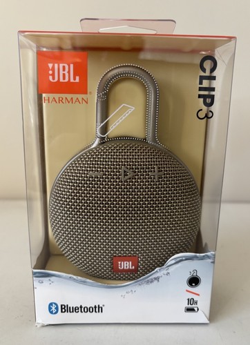 JBL Clip 3 Tragbarer Bluetooth Lautsprecher - Gold/Braun....NEU!!!✨
