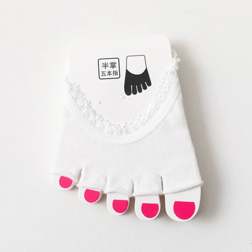 Toe Socks No Show Liner Socks Five Finger Half Socks Non-Slip Invisible 1 Pair ⚝ - Picture 15 of 26
