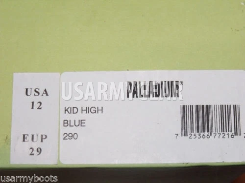 Botas holgadas Palladium Pampa para niñas niños azules de lona de goma elección saludable Foto 3 de 4