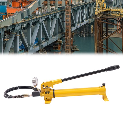 Pompa manuale cilindro idraulico CP-700 con manometro 10152.64PSI 700Bar - Foto 17 di 20