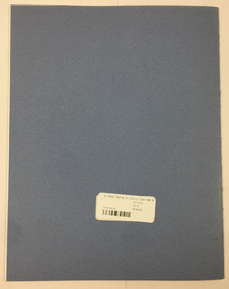 A New Name In Glory Clarinet Solo Level 4 Piano Sheet Music By Dana F Everson - Image 4 of 4