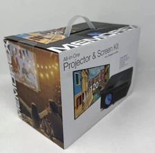 BRAND NEW Memorex All-In-One Projector & Screen Kit Model # MPJ302VP